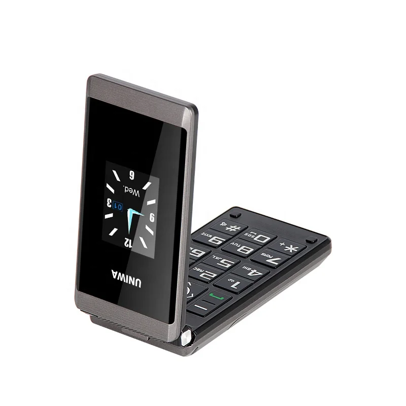UNIWA X28 Big Button Big Font Flip Cell Phone SOS Speed Dialing Senior Phone