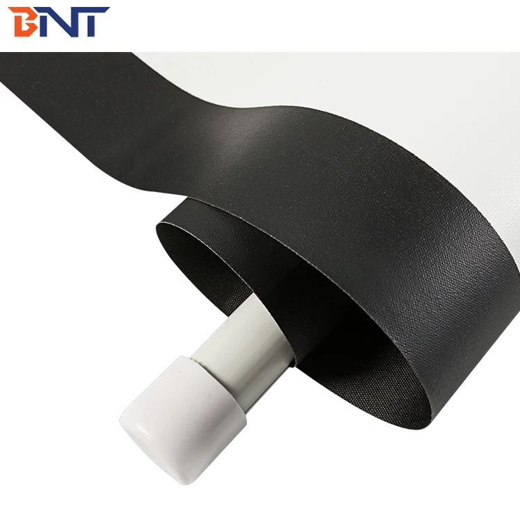 BNT Manual Ceiling Mount Projection Projector Screen With Self Locking 100 Inch