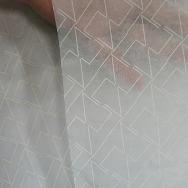 Popular Fancy white silk paper Clothes Wrapping Tissue paper with silver logo