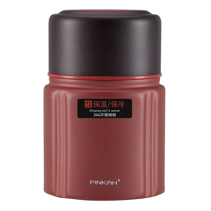 PINKAH Custom logo 650ml Double Walled Stainless Steel Vacuum Insulated  Thermos Food Flask for Home Outdoor School Children