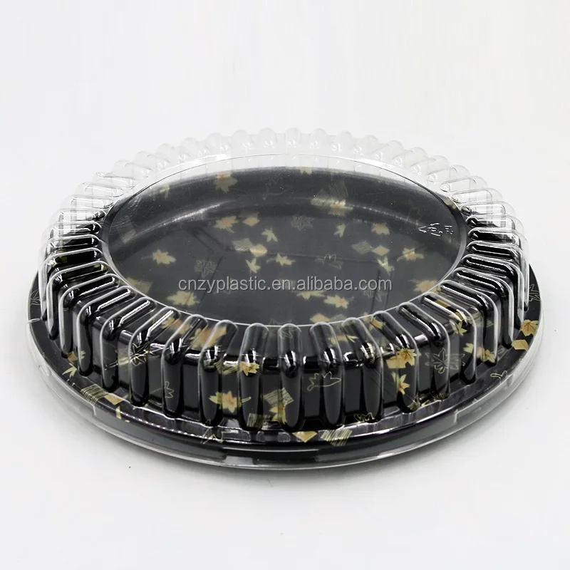 3220A disposable Take Out Plastic Round Sushi Tray