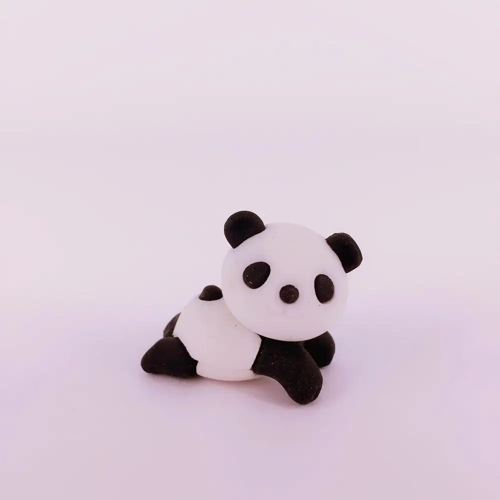 Landslide Creative Cute Panda Shaped Rubber Animal Erasers Novelty Gift For Children School Stationery Supply 