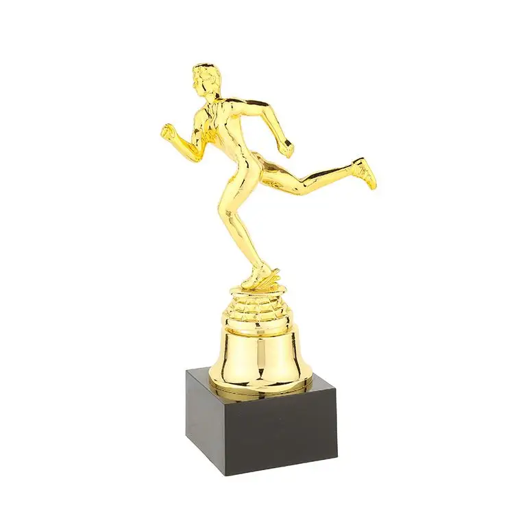 Factory Supply Custom Design Delicate Plastic Running Man Trophy