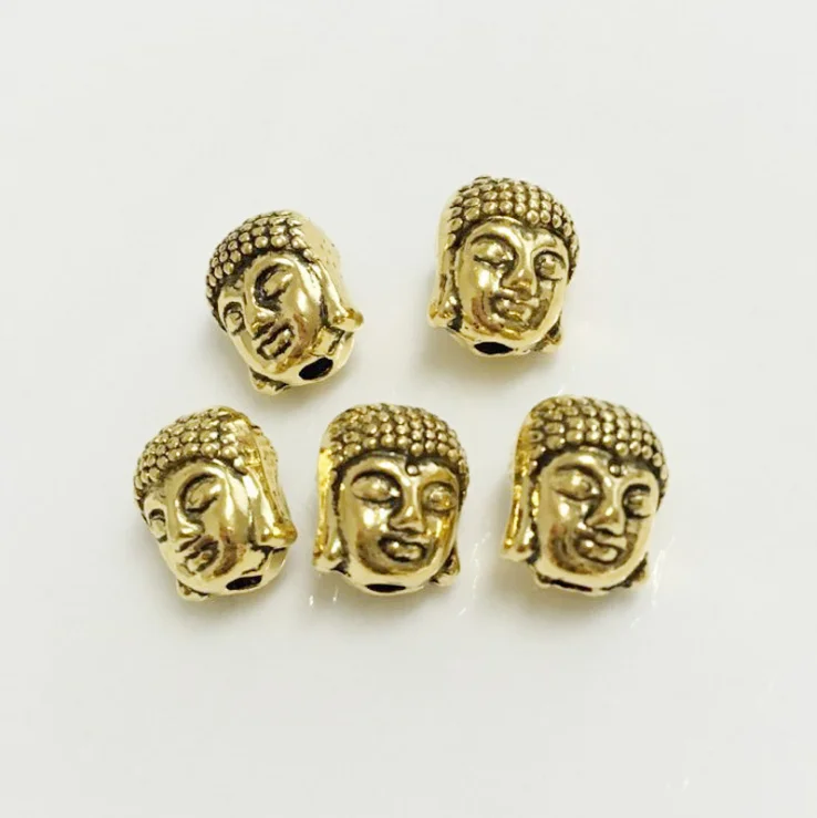 Античные бронзовые Серебряные Позолоченные Бусы из сплава Будды шармы Ювелирные аксессуары Fit нитки браслеты