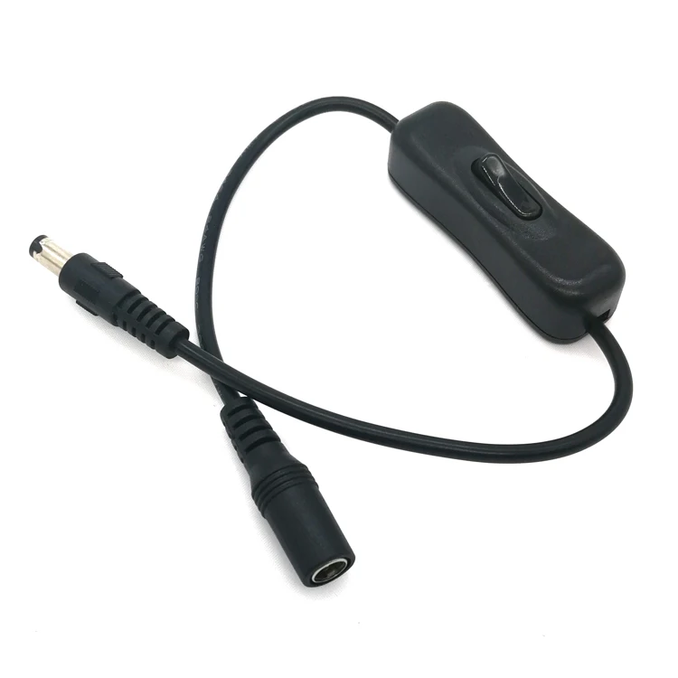 Led Strip Light Inline On/off Switch Cable Dc Jack 5.5 X 2.1mm Male To ...