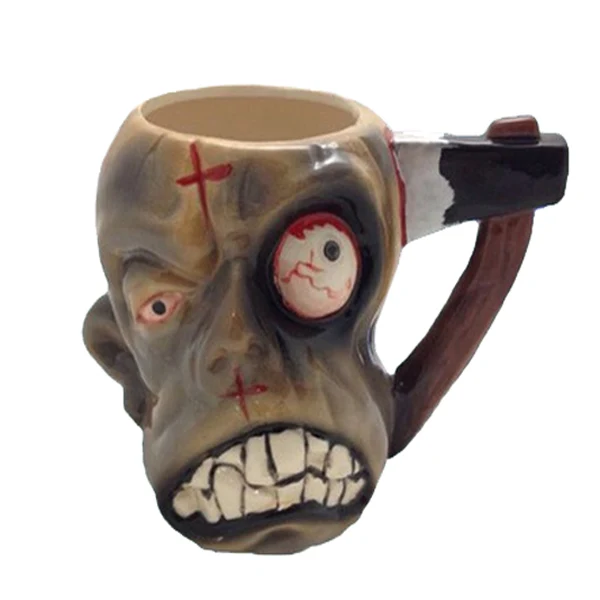 Corporation left Skepticism Scary 3d Face Zombie Ceramic Coffee Tea Mug