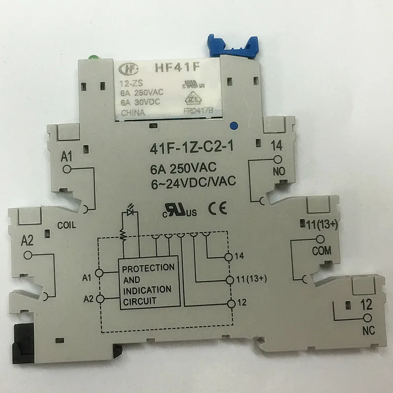 HF41F-012-ZS Base 12vdc Mini Power Relay 24v Relay Ultra-thin Module