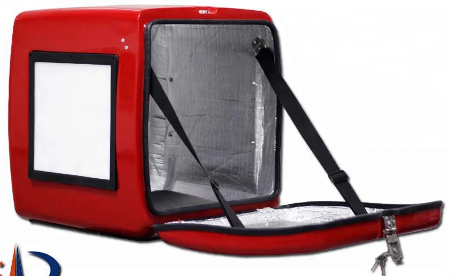 118L светодиодный мотоциклетный ящик для доставки с тремя рекламными пластинами Модель №