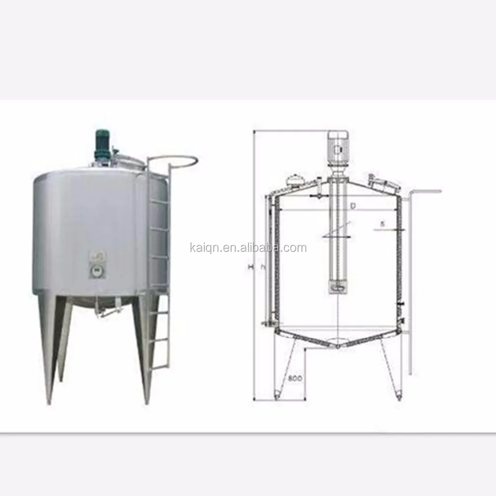 New Condition Homogenizer Mixing Tank with Agitator Ice Cream Mixer Machine