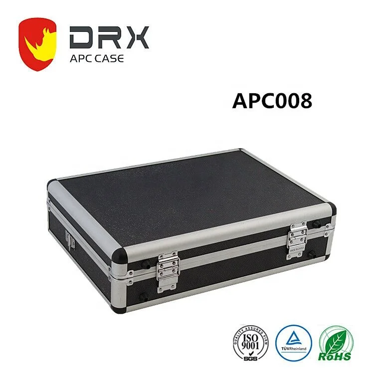 
Everest APC008 Straps Customized Lockable Aluminum Case Briefcase Hard Case with Foam Insert 