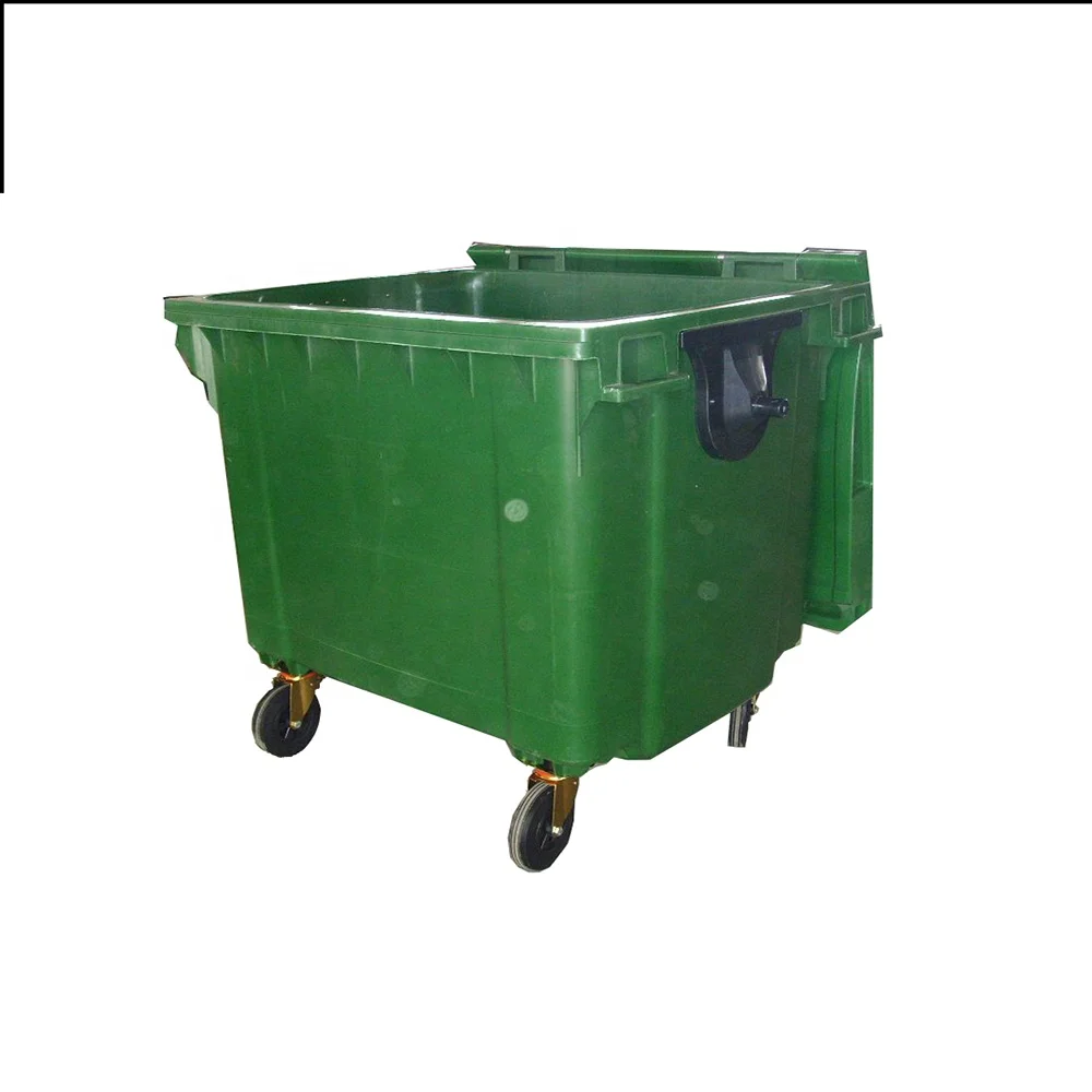 1100 Litre Plastic Outdoor Wheelie Waste Bin With Foot Pedal - Buy ...