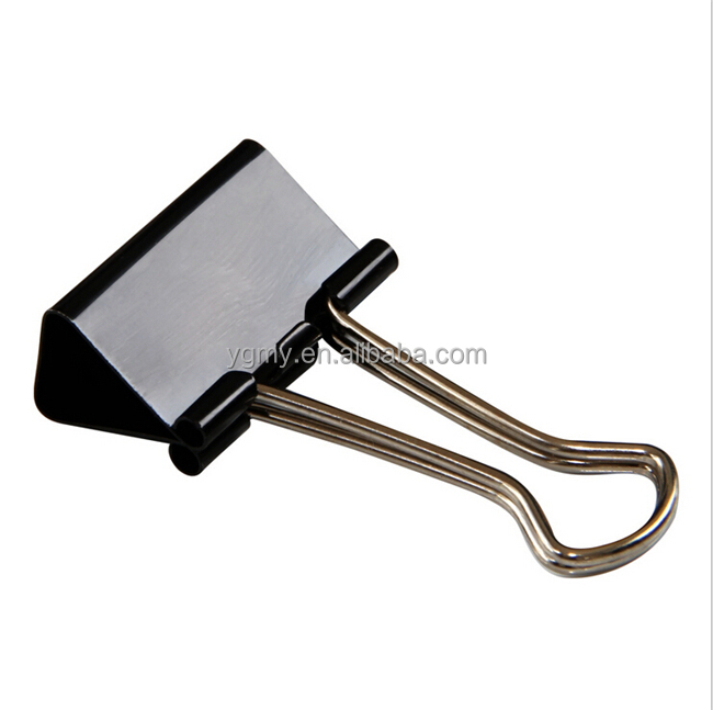 Металлические черные зажимы для записей, зажимы для записей в офисе