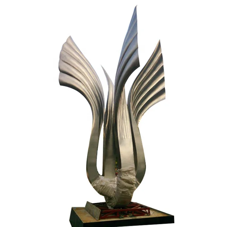Urban Modern Abstract Stainless Steel Sculpture