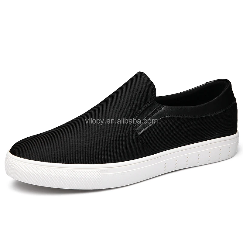 black canvas loafers