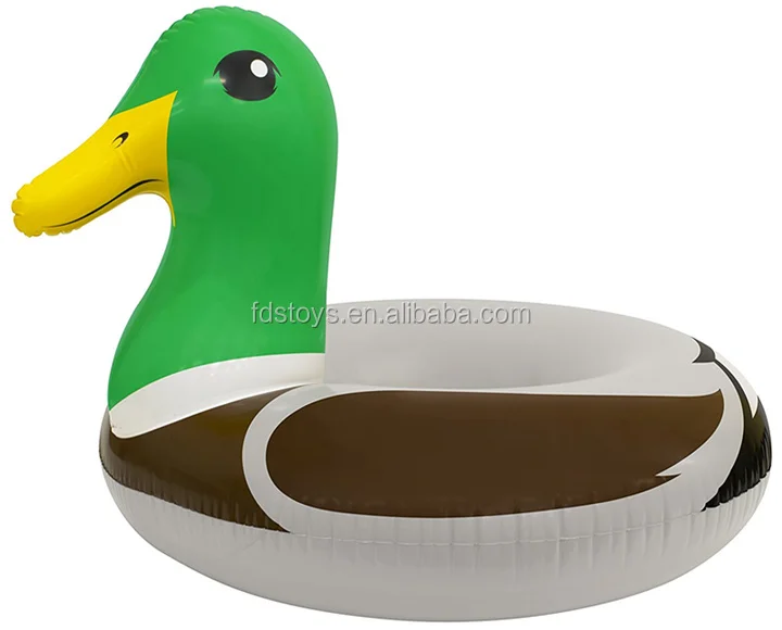 Large Inflatable Duck Pool Float Swim Ring Tube for Adults
