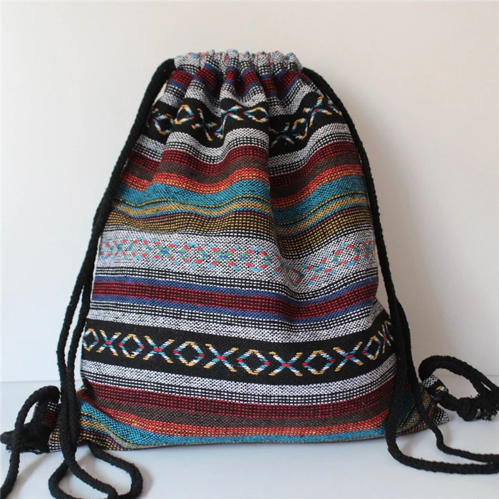 sac a dos tissu cordon