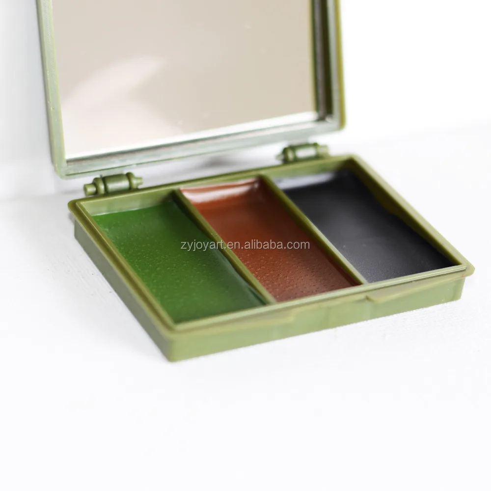 Оптовая продажа 3 вида цветов на масляной основе камуфляжной краски для лица экологически