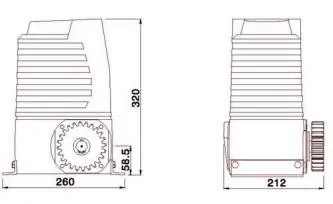 Auto Gate Opener Sliding Gate Motor Electric Gate System L200