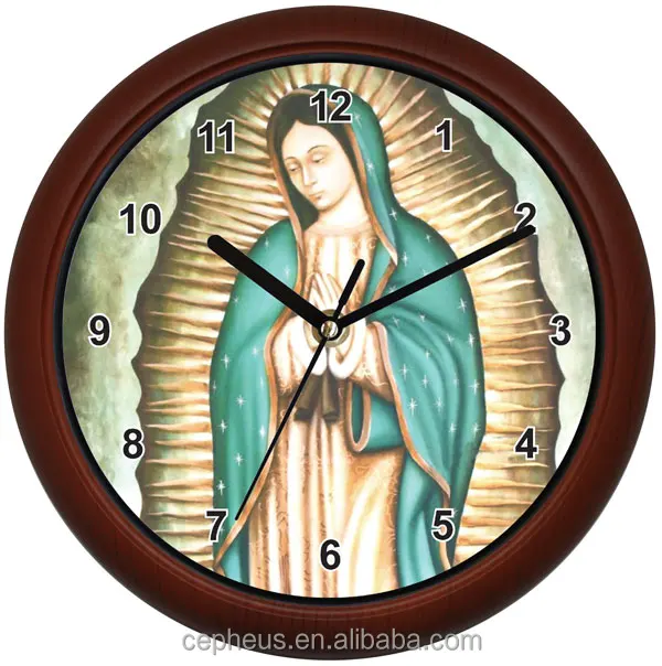 
10 дюймов Девы Марии католик христианин, перезвон подарок настенные часы 