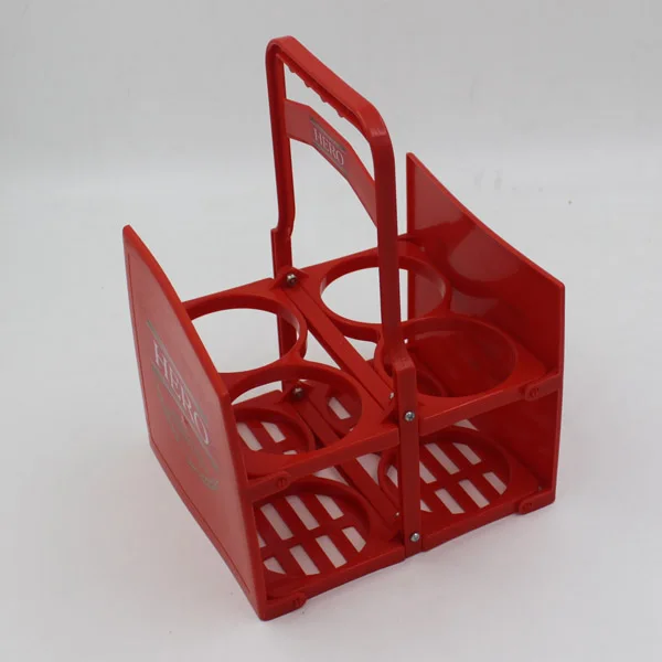 Plastic Foldable 4 or 6 Pack Bottle Plastic Beer Carrier