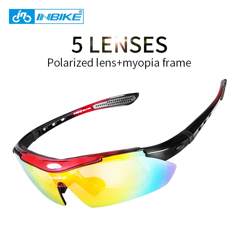 INBIKE Polarized Cycling Bicycle Sunglasses Eyewear Eyeglass Goggles  UV 