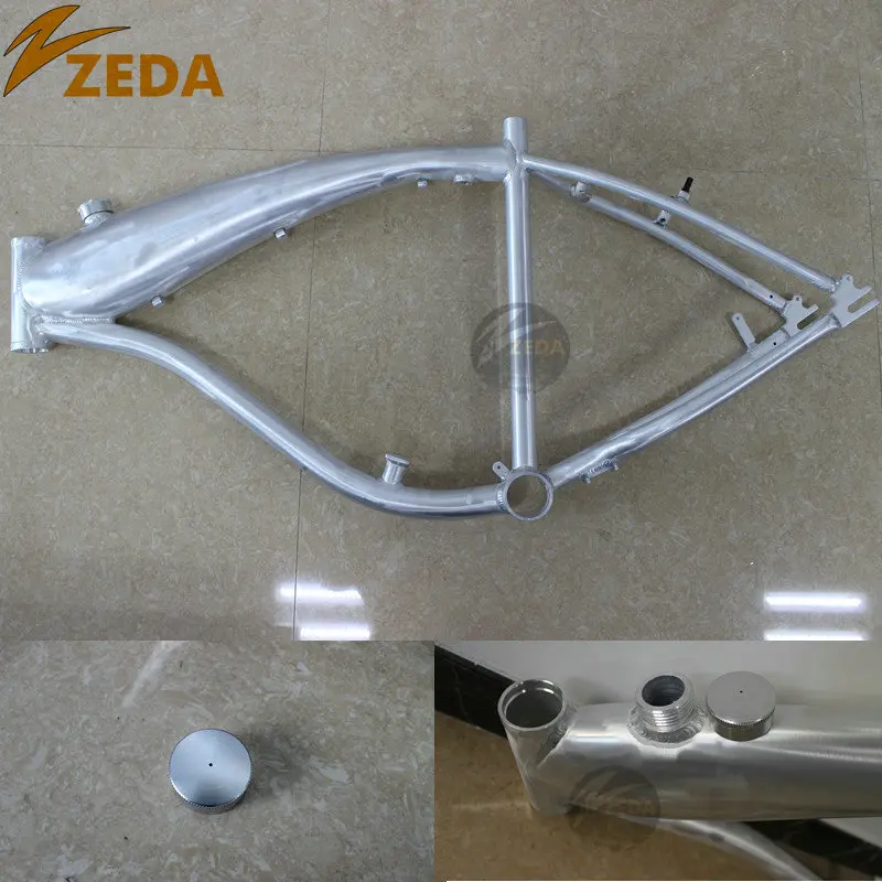2.4L / 3.4L Gas tank Built-in Oil Frame for 2 Stroke Petrol Engines Racing Bike Motor Motorized Bicycle Frame