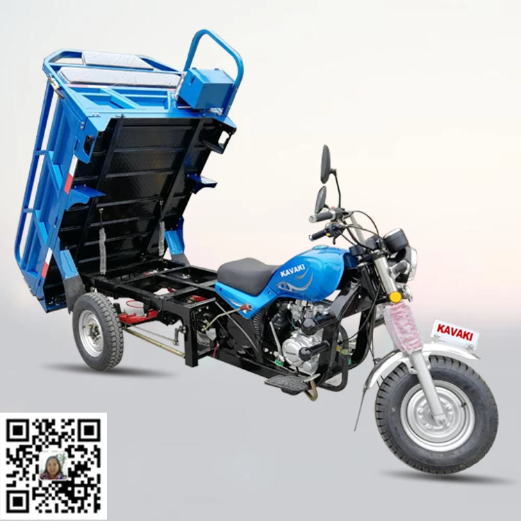 Ghana Adult Cargo Tricycle with Shade Roof Loncin 200cc 250cc air Fan Cooled Motorcycle