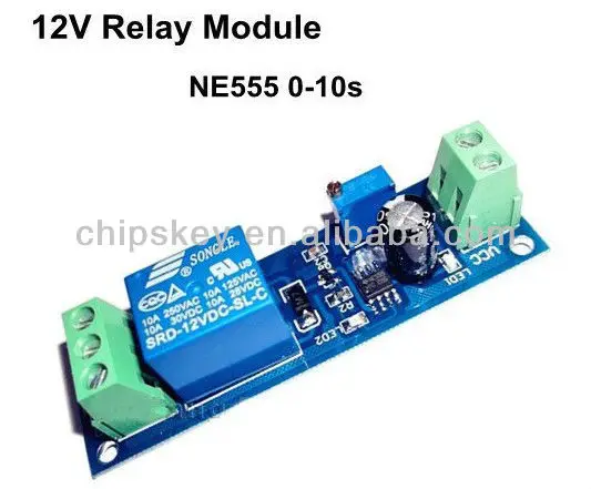 12V Delay Adjustable Timer NE555 Oscillator 0-10 Second Relay Switch Module B2SA 