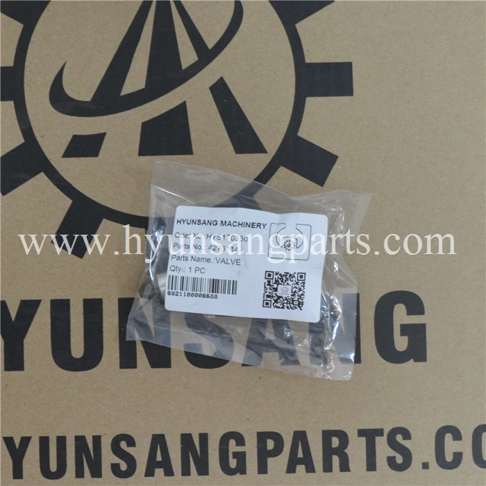 Hyunsang Construction Machine Excavator Parts Track Adjust Valve 4276114 9180331 9180329 ZX50U ZX60