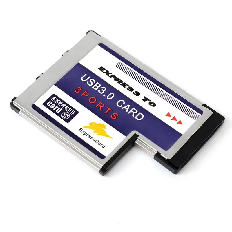 2 Port Hidden USB 3.0 HUB Express Card ExpressCard 54mm 5Gbps Adapter for Laptop 