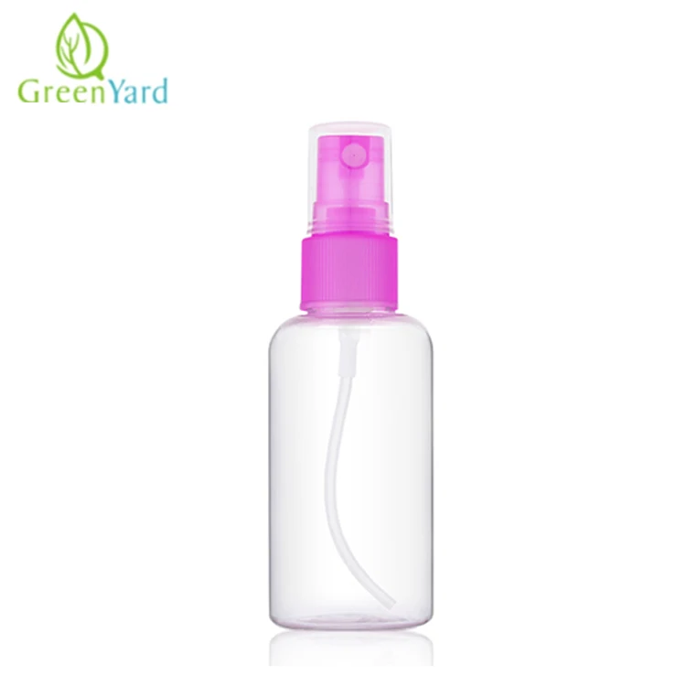Mini Plastic Transparent Small Empty Spray Bottle for Make up and Skin Care Refillable Random Color Travel Use