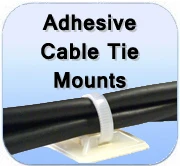 Details about   200 Pack Zip Tie Adhesive Mount Cable Tie Mount Self Adhesive Wire Cable Tie 