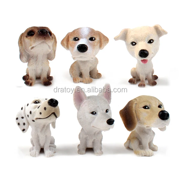 tiny plastic dogs