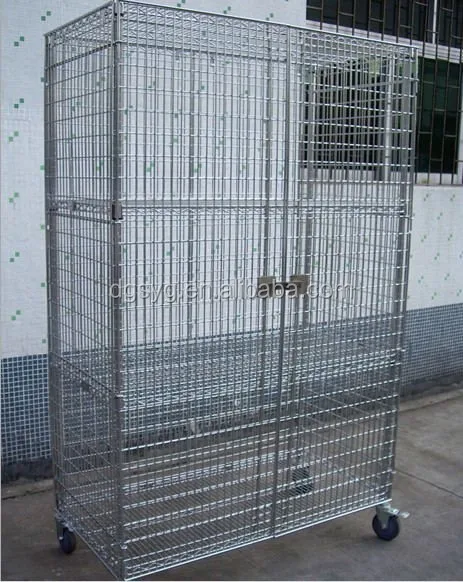 Mobile Standard Wire Security Cage with Doors