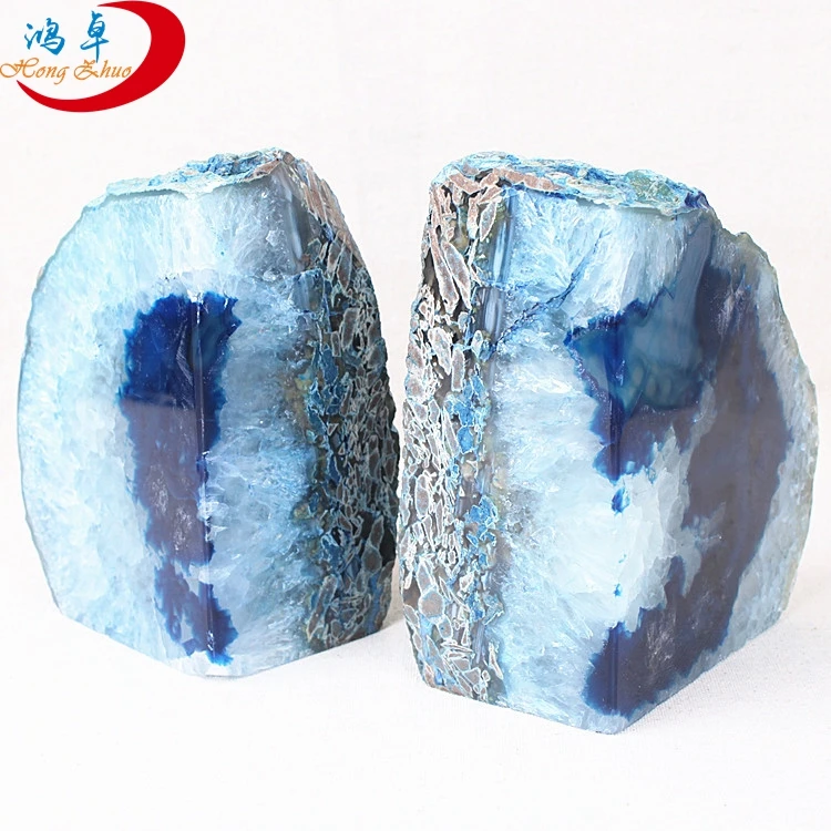 
Индивидуальная профессиональная хорошая цена на книжный камень с кристаллом кварца, Белый Агат 