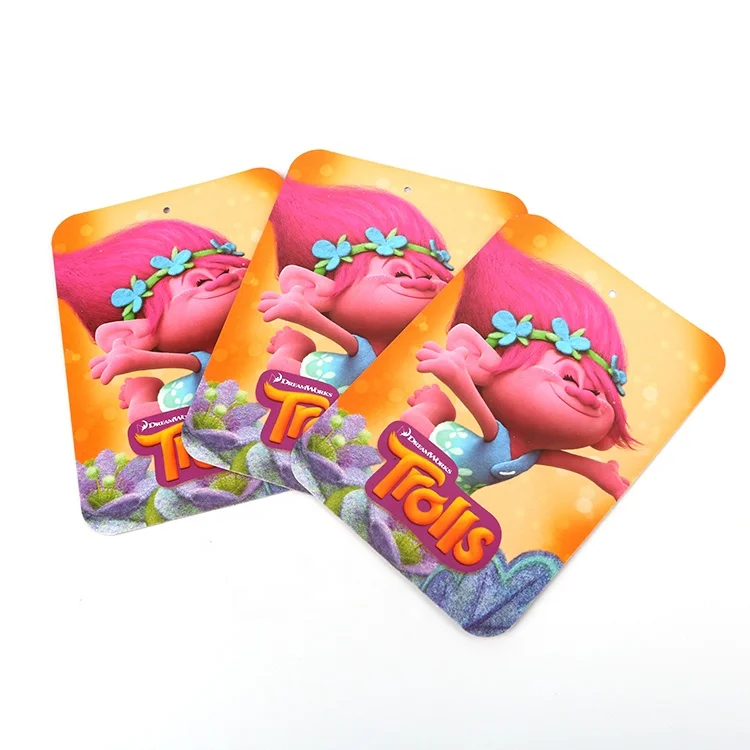 Packaging Hangtag Labels Custom Printed Double Side Colorful Toys Logo Casual Paper Hang Tag for Kids Bags