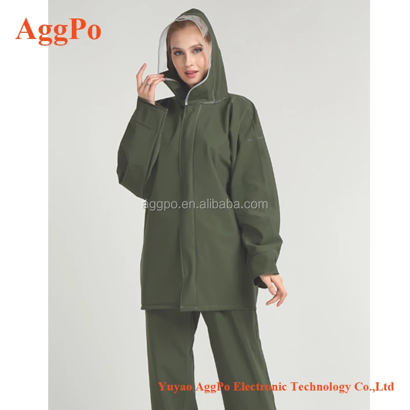 pvc hunting raincoat