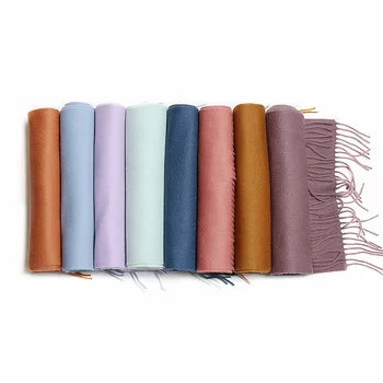 Inner Mongolia Cashmere Scarfs for Winter Cashmere Solid Color Men Woven Cashmere Scarf
