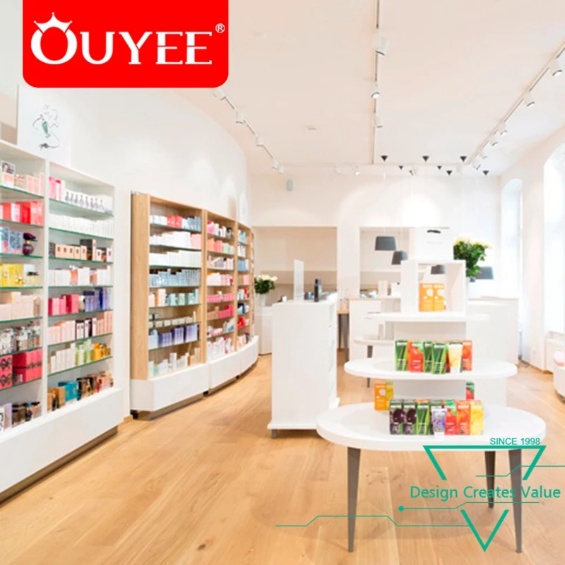 Professional Commercial Window Design Cosmetics Shop Decoration for Fancy Shop