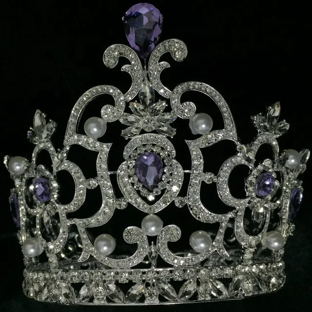 Factory Wholesale Silver Handmade Beautiful Pageant Gold Miss World Winner Crystal Crown