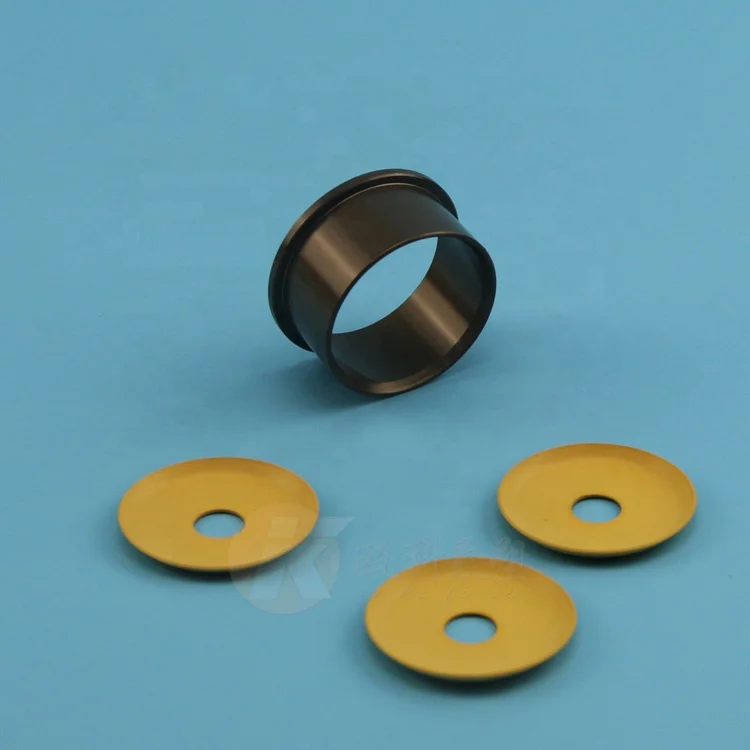 
 PTFE material gasket ptfe disk filled PI/carbon/bronze for pneumatic pump piston seal  