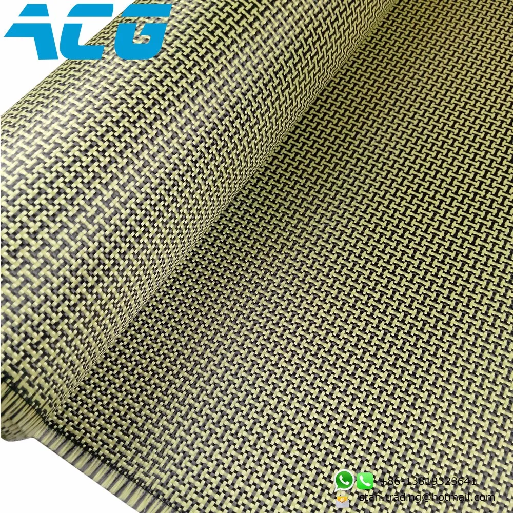 Yellow Aramid Fiber Fabric 3k Carbon Fiber Hybrid Fabric - Buy Aramid ...