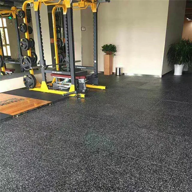 EPDM Rubber Flooring Interlock Colorful Fleck Rubber Gym Mat