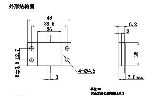 High Power Ceramic RF Resistor 100W 50 Ohms with Wide Operating Temperature -55°C to +165°C and 0~2GHz Frequency Range