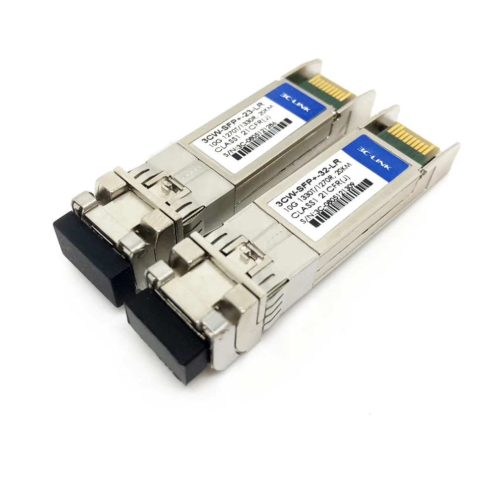 10G SFP+ WDM シングルモード 1270/1330nm TX / 1330/1270nm RX 20km