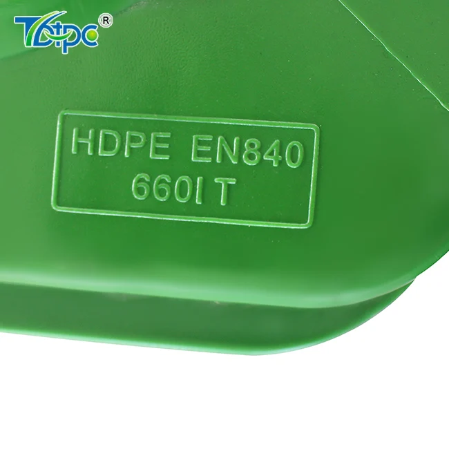 Большой контейнер HDPE, мусорный контейнер, пластиковый мобильный мусорный контейнер, 660 литров мусорный контейнер