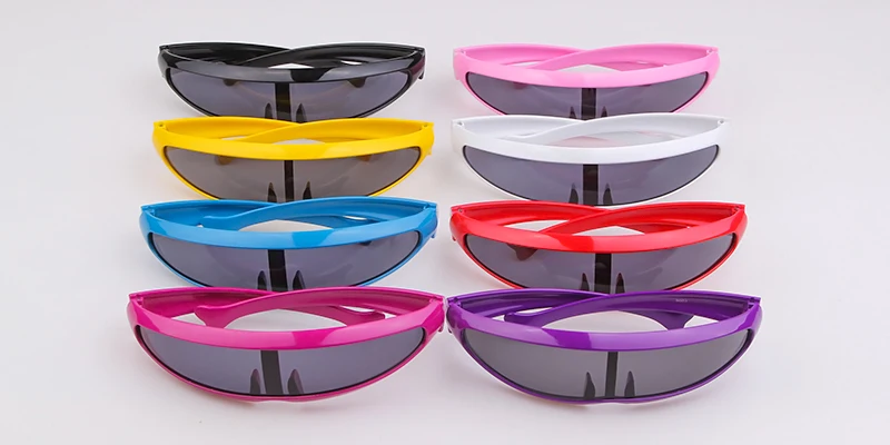 ADE WU STY9003A Sunglasses Unique Men Women Mirror Sun Glasses Personality Narrow Driving  Windproof Glasses Custom logo