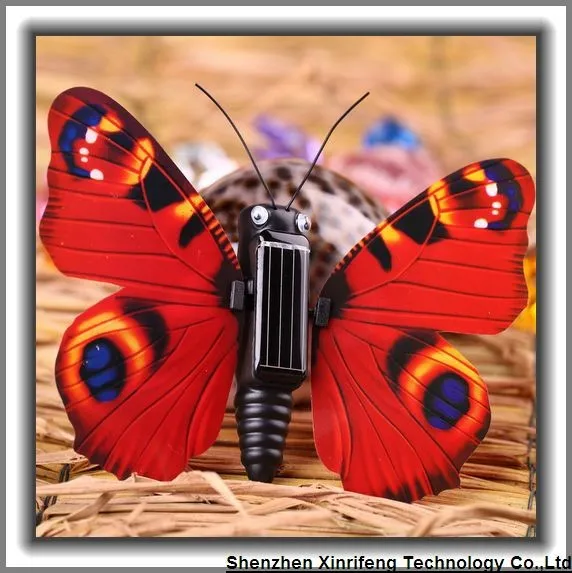 Triple Solar Powered Flying Fluttering Butterflies for Garden Plants Flowers Decoration