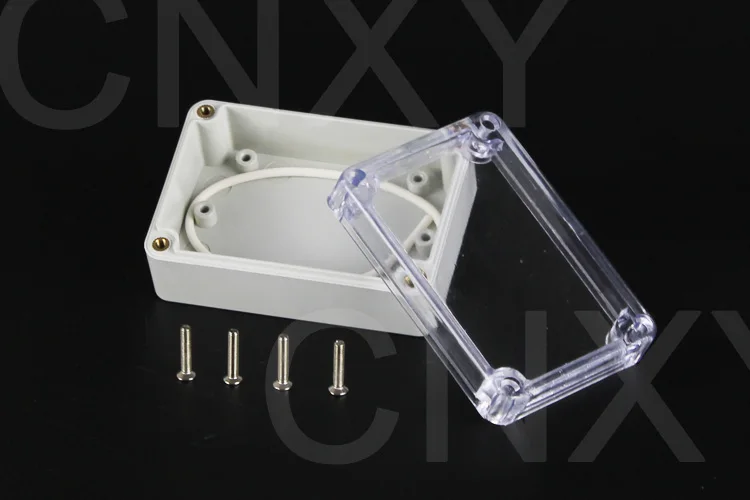 100*68*50mm Small Plastic Junction Box Waterproof Transparent Cover Plastic Antenna Enclosure
