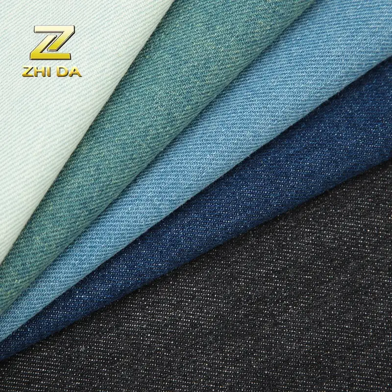 Lot Stock 7x7 Twill Denim with Washed Treatment Cotton Polyester Blended Denim Fabric for School Bags